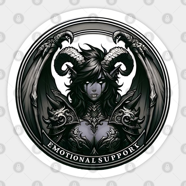 Emotional Support Daemonette Sticker by OddHouse